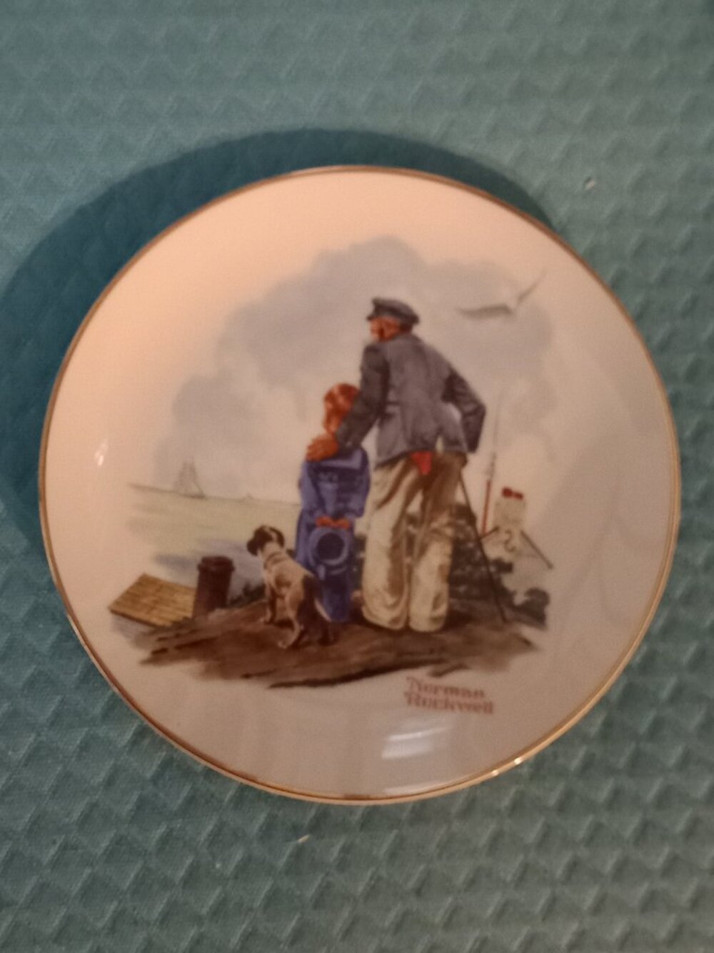 "Looking Out To Sea" Plate